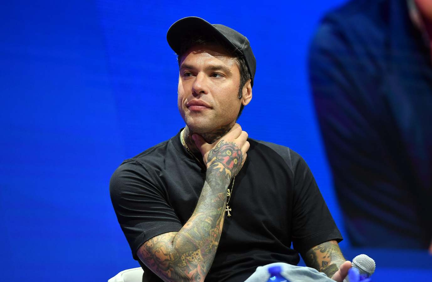 Il cantante Fedez in occasione del congresso Nazionale di Forza Italia Giovani presso il Palazzo dei CongressiRoma, 31 maggio